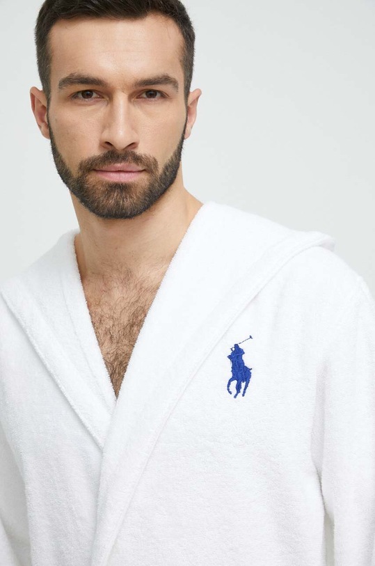 Βαμβακερή ρόμπα Polo Ralph Lauren λευκό CLPLAYER