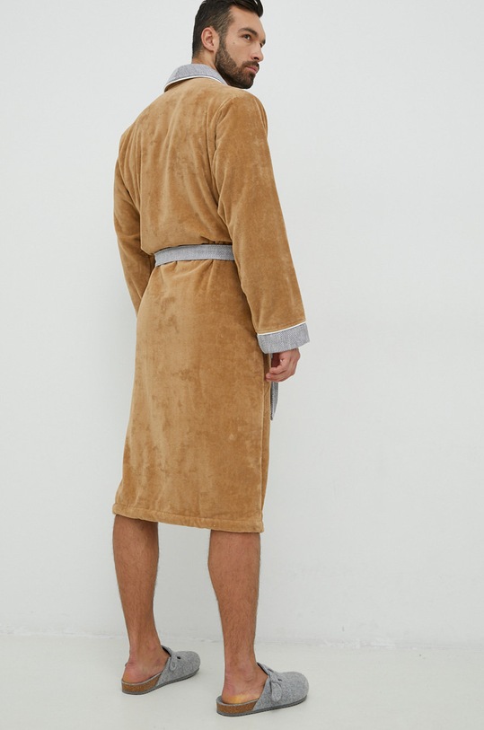 Дрехи Памучен халат BOSS LORD.MEN кафяв