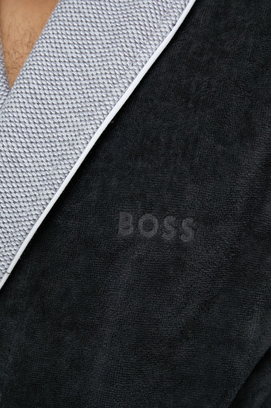 BOSS szlafrok bawełniany LORD.MEN szary
