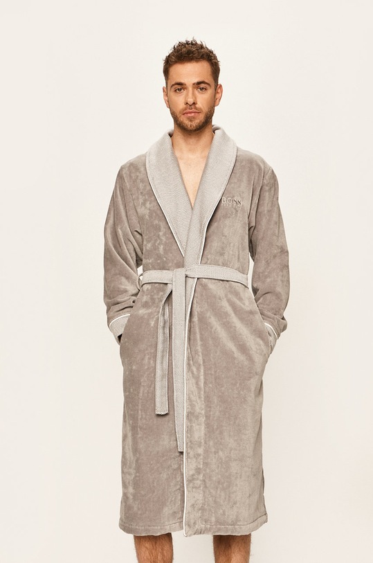 Hugo Boss - Župan bavlna šedá LORD.MEN