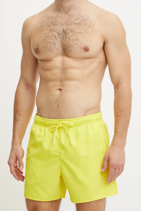 Lacoste pantaloni scurti de baie MH6270 galben SS24