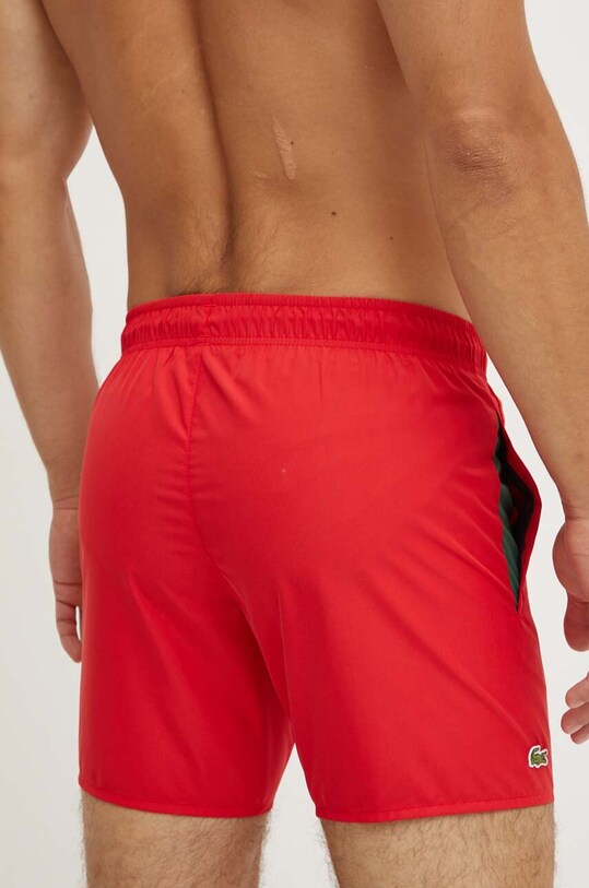 Îmbrăcăminte Lacoste pantaloni scurti de baie MH6270 rosu