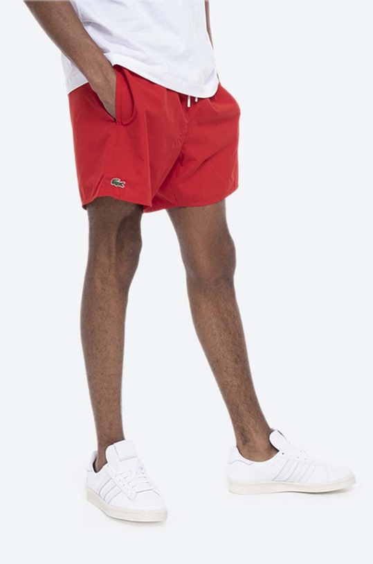 Lacoste szorty kąpielowe MH6270 czerwony