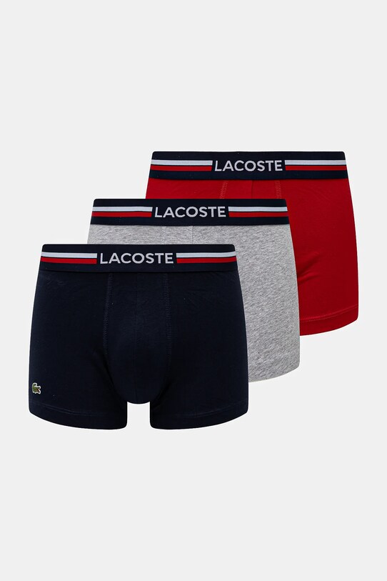 Боксеры Lacoste 3 шт трикотаж тёмно-синий 5H3386.W34
