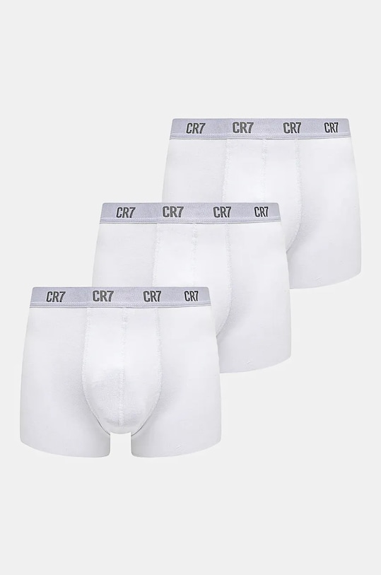 CR7 Cristiano Ronaldo - Μποξεράκια (3-pack) εφαρμοστό σορτς μπόξερ λευκό 8100.49.100