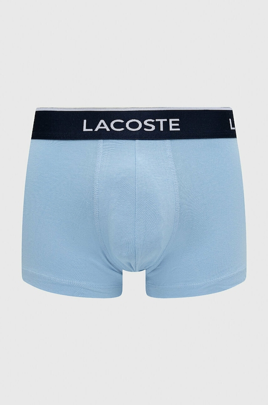 Одяг Боксери Lacoste 3-pack 5H3389 блакитний