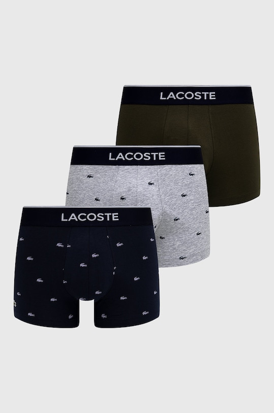 Lacoste bokserki (3-pack) 5H3411 dzianina szary 5H3411