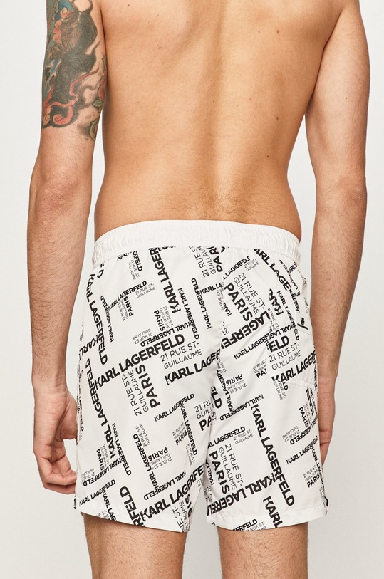 Karl Lagerfeld - Plavkové šortky KL20MBM08 bílá SS24
