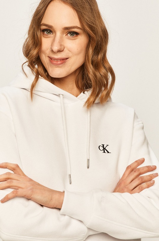 Calvin Klein Jeans bluză alb J20J213178