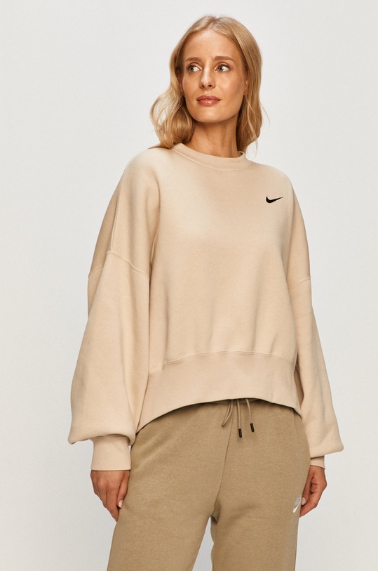 Nike Sportswear - Mikina bez kapuce béžová CK0168