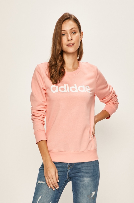 adidas - Mikina FM6433 bez kapuce růžová FM6433