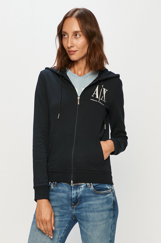Armani Exchange - Bluza imprimeu bleumarin 8NYM22.YJ68Z