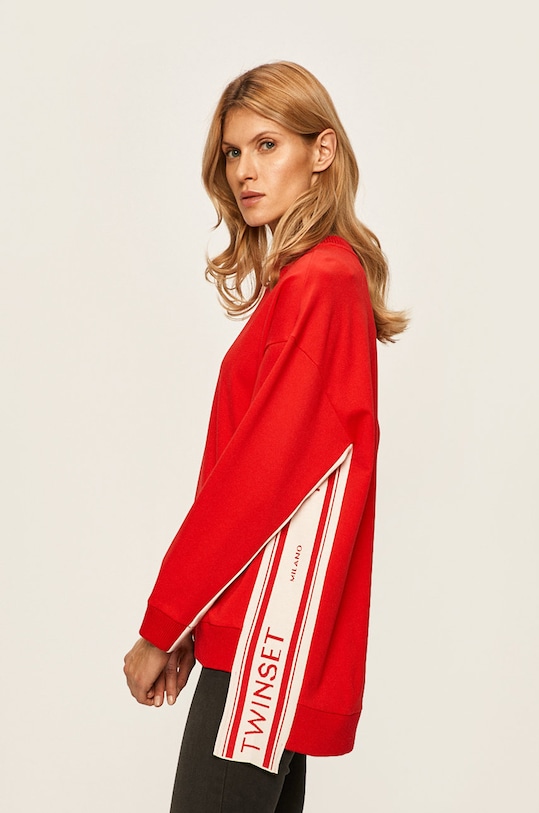 Twinset - Bluza cu modele rosu 201TP2071.S11698