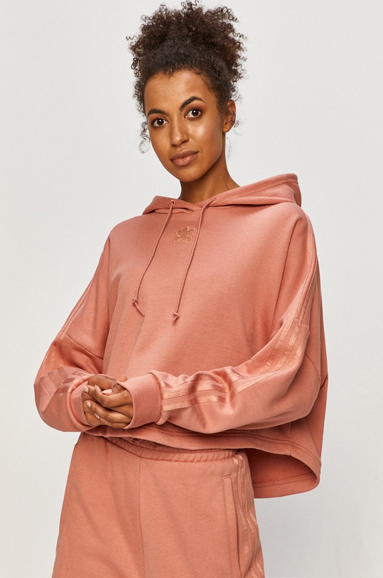 adidas Originals - Bluza GM6691 z kapturem różowy GM6691