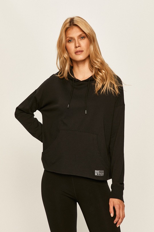 Dkny - Mikina bavlna čierna DP0T7510