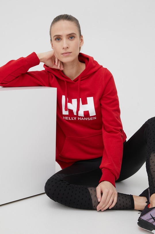 Helly Hansen bluza nadruk czerwony 33978