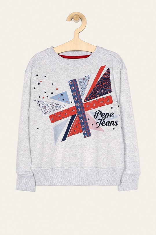 Pepe Jeans - Bluza dziecięca Dalia 128-178/180 cm nadruk szary PG581034