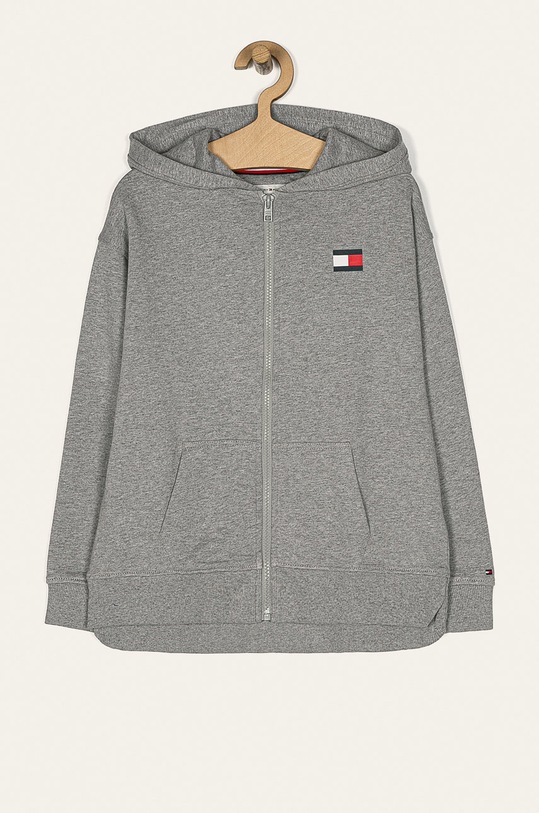 Tommy Hilfiger - Dětská mikina 128-176 cm s kapucí šedá KG0KG05049