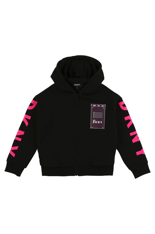 Dkny - Bluza copii 152-158 cm imprimeu negru D35Q67.152.158