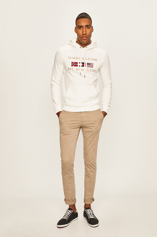 Tommy Hilfiger - Bluza MW0MW12292 alb SS20