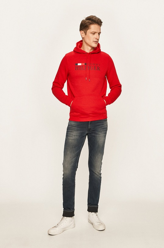 Tommy Hilfiger - Bluza MW0MW12672 rosu SS20