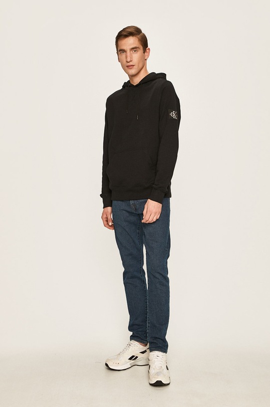 Бавовняна кофта Calvin Klein Jeans J30J314036 чорний SS23