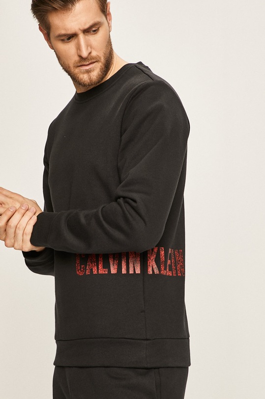 Calvin Klein Performance - Mikina bez kapuce černá 00GMH9W384