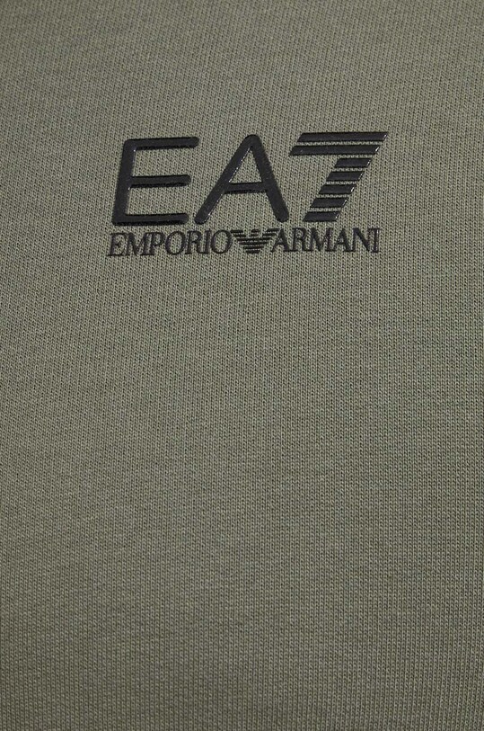 Bombažen pulover EA7 Emporio Armani 8NPM03.PJ05Z zelena