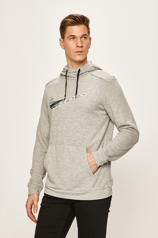 Nike - Bluza z kapturem szary CJ4268