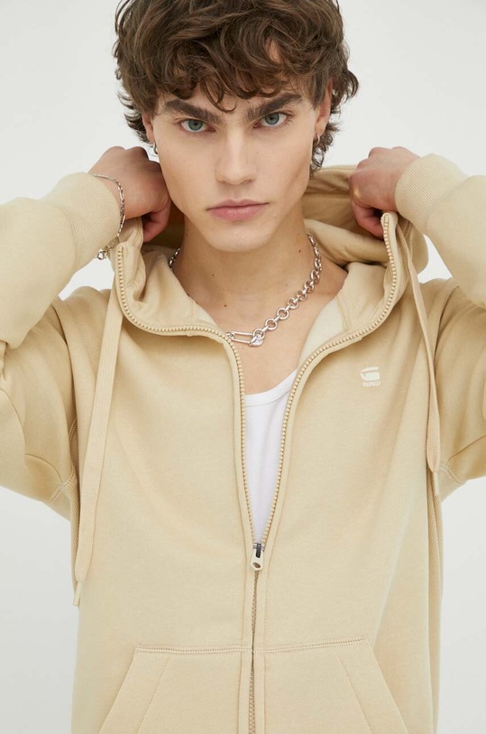 G-Star bluza z kapturem beżowy D16122.C235