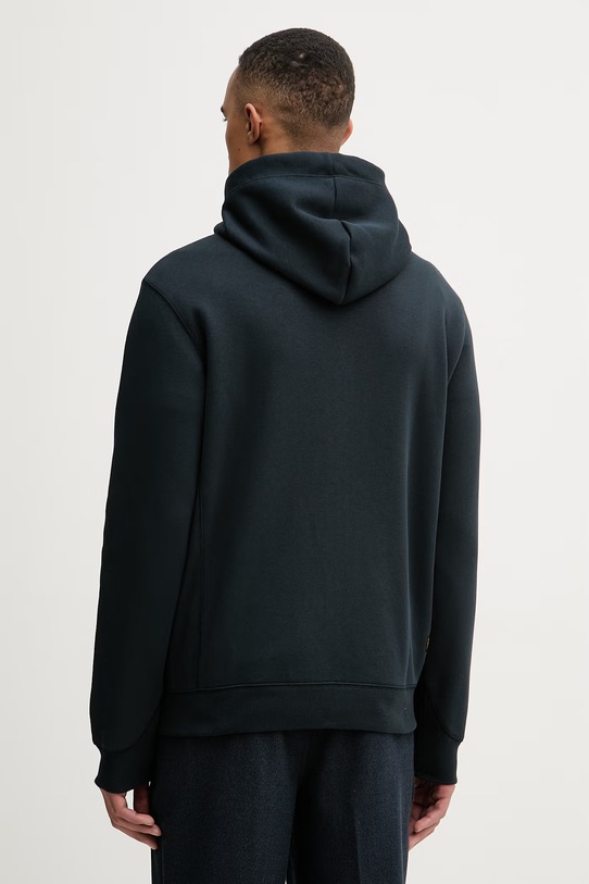 Odzież G-Star bluza rozpinana z kapturem męska z bawełną Premium core D16122.C235 granatowy