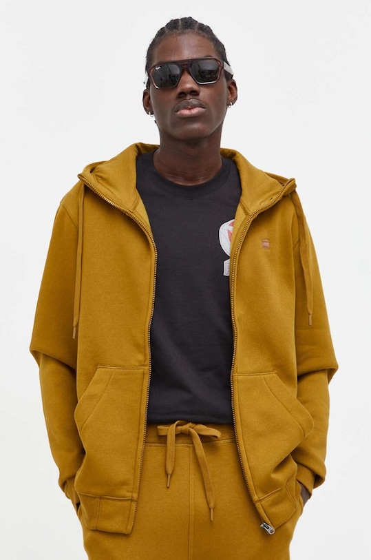 Суичър G-Star с качулка зелен D16122.C235