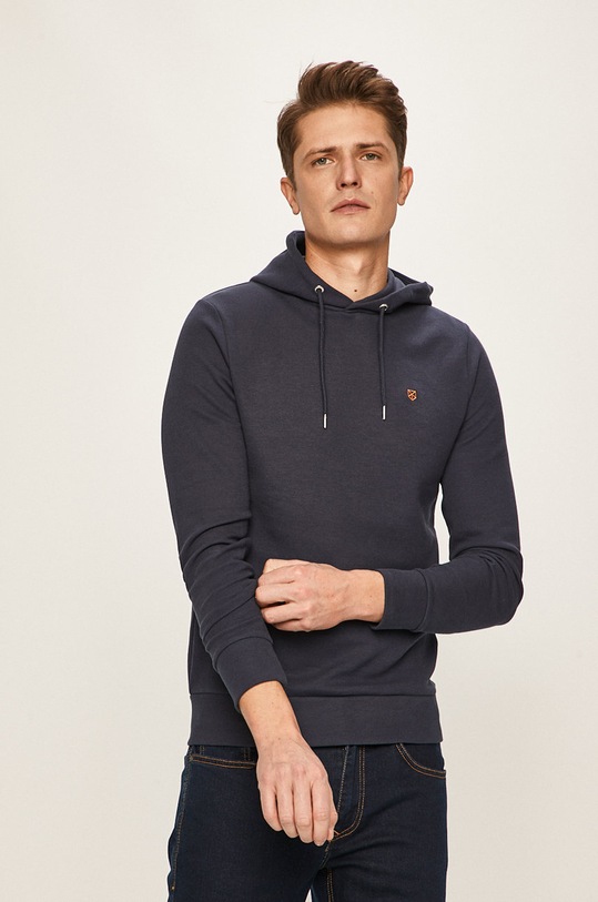Premium by Jack&Jones - Bluza z kapturem granatowy 12166526