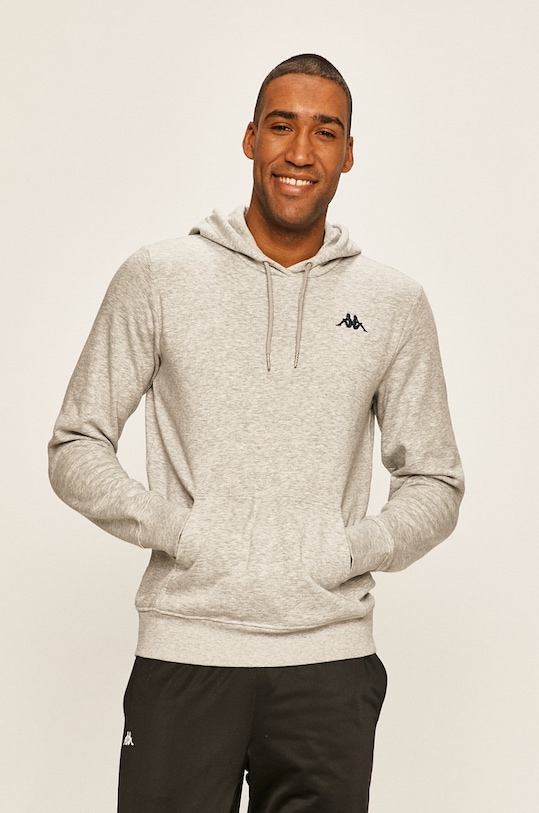 Kappa - Mikina s kapucňou sivá 707390