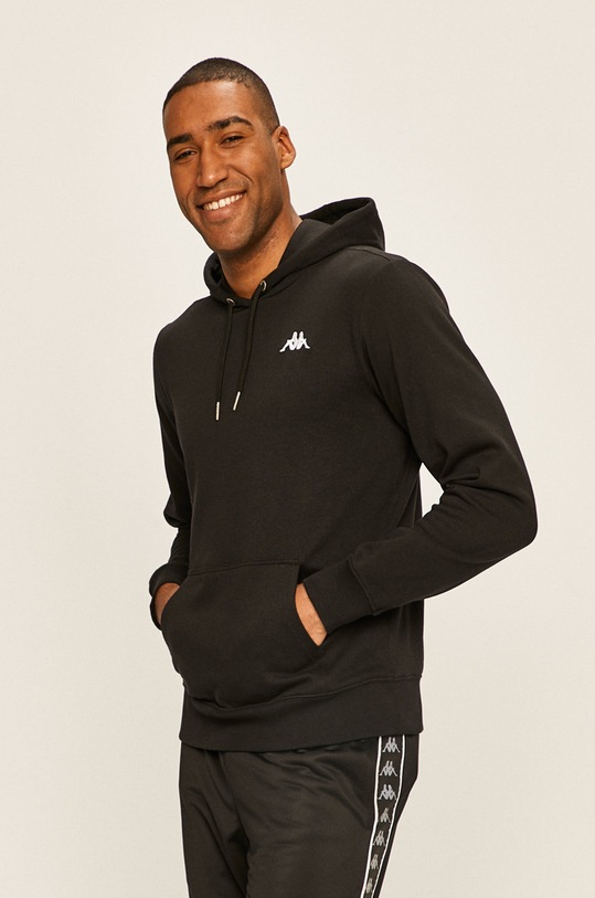 Kappa - Majica s kapuljačom crna 707390