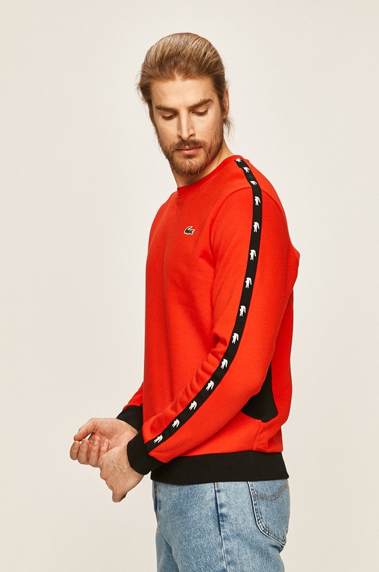 Lacoste - Mikina bez kapucne červená SH4866