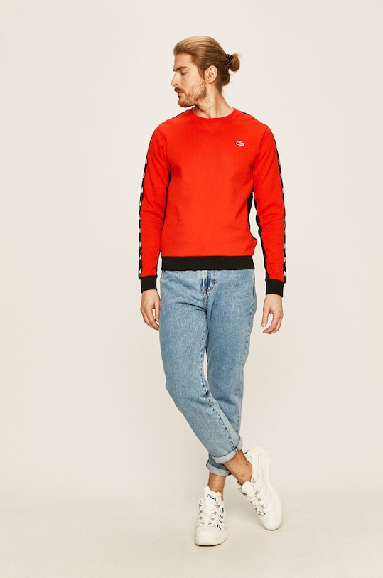 Lacoste - Mikina SH4866 červená SS20