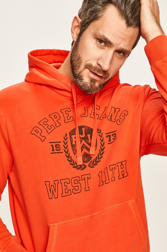 Pepe Jeans - Bluza Garrett print rosu PM581799