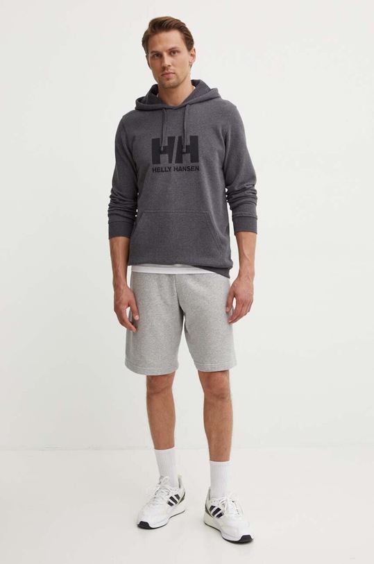 Βαμβακερή μπλούζα Helly Hansen 33977 γκρί SS24