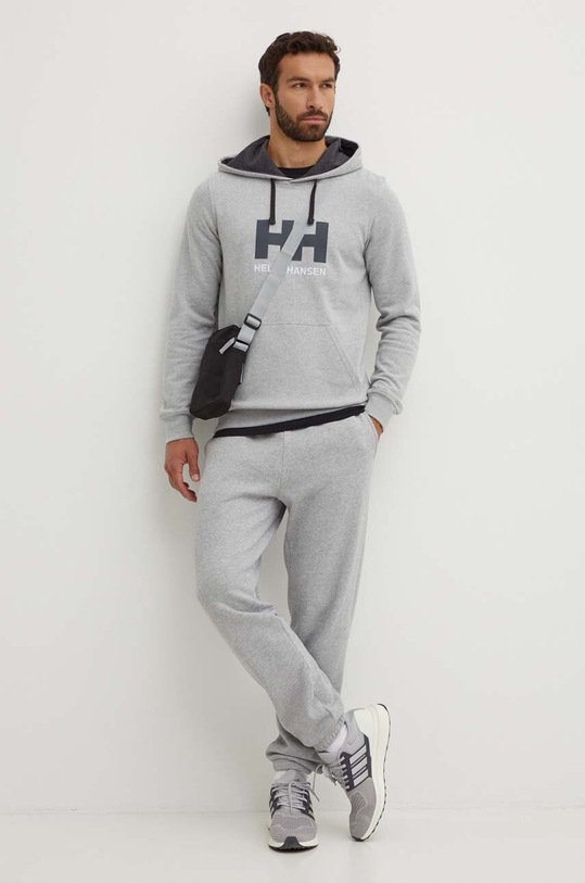Helly Hansen bluza HH LOGO HOODIE 33977 szary SS24