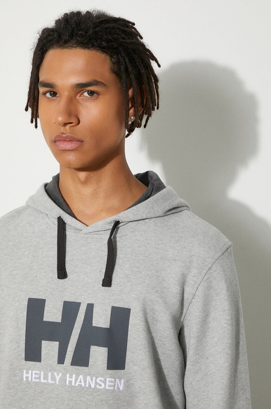 Helly Hansen sweatshirt HH LOGO HOODIE gray 33977