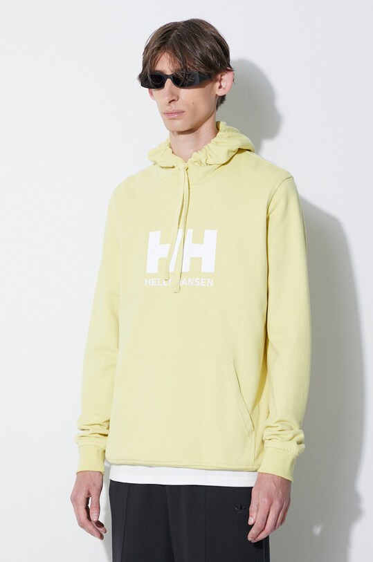 Helly Hansen hanorac de bumbac HH LOGO HOODIE galben 33977