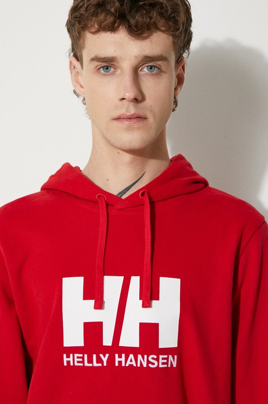 Helly Hansen - Bluza HH LOGO HOODIE 33977 czerwony