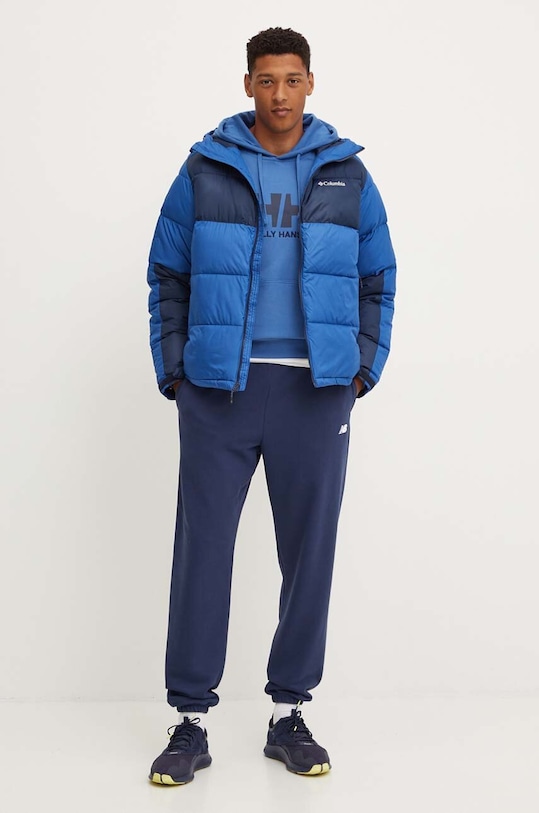 Bavlnená mikina Helly Hansen HH LOGO HOODIE 33977 modrá SS24