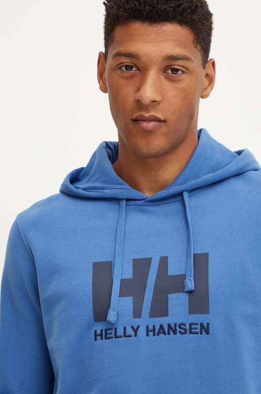 Bavlnená mikina Helly Hansen HH LOGO HOODIE modrá 33977