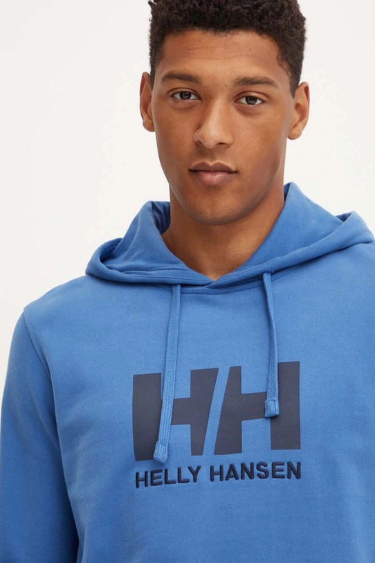 Helly Hansen bluza bawełniana HH LOGO HOODIE niebieski 33977