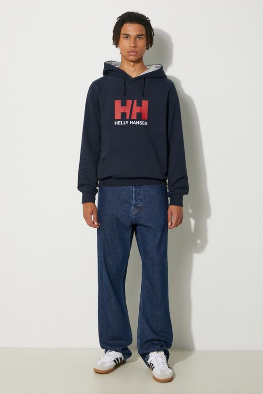 Helly Hansen bluza HH LOGO HOODIE 33977 granatowy SS24