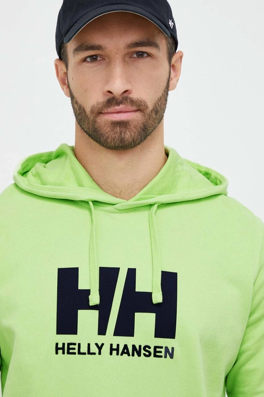 Helly Hansen bluza HH LOGO HOODIE zielony 33977