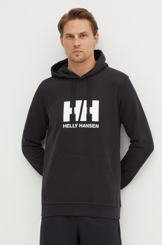 Хлопковая кофта Helly Hansen хлопок чёрный 33977