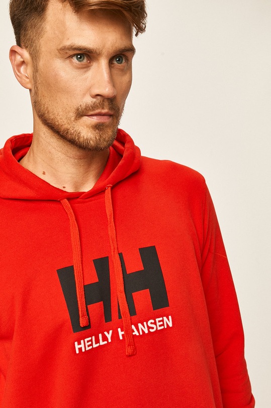 Helly Hansen - Bluza HH LOGO HOODIE czerwony 33977